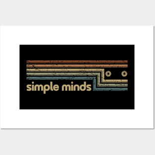 Simple Minds Cassette Stripes Posters and Art